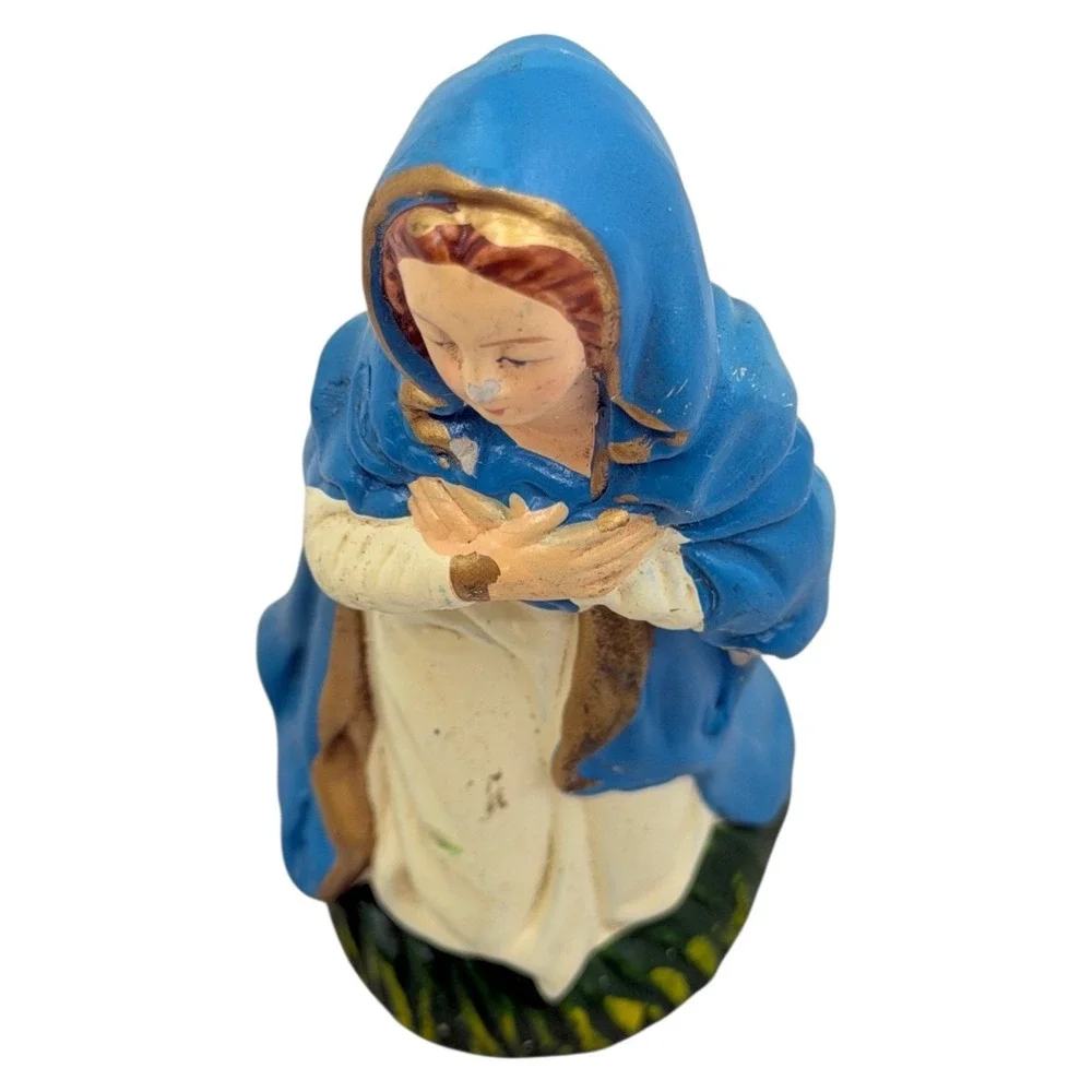 Vintage Japan Mary Nativity Hand-Painted Figurine‎ Christmas Holiday Decor
